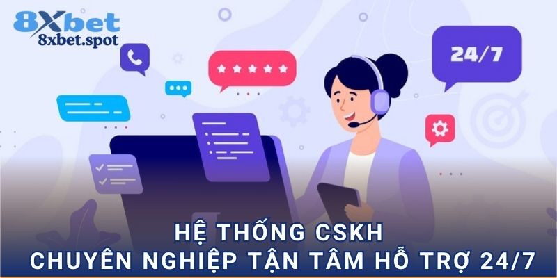 Hệ thống CSKH chuyên nghiệp tận tâm hỗ trợ 24/7