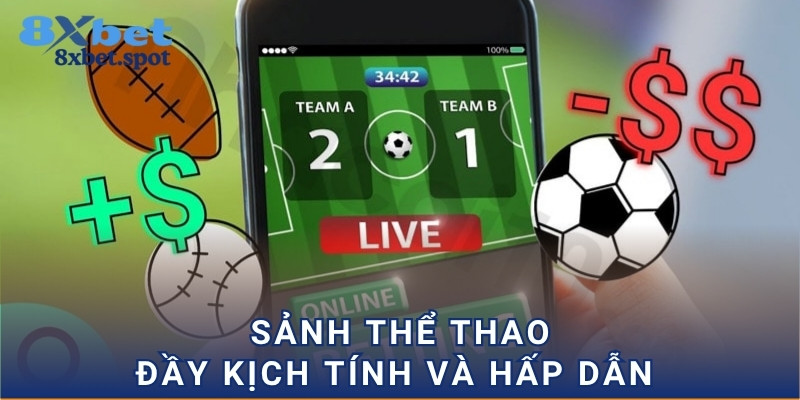 Sảnh thể thao đầy kịch tính và hấp dẫn