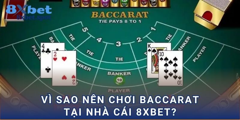 Vì sao nên chơi Baccarat tại nhà cái 8xbet?